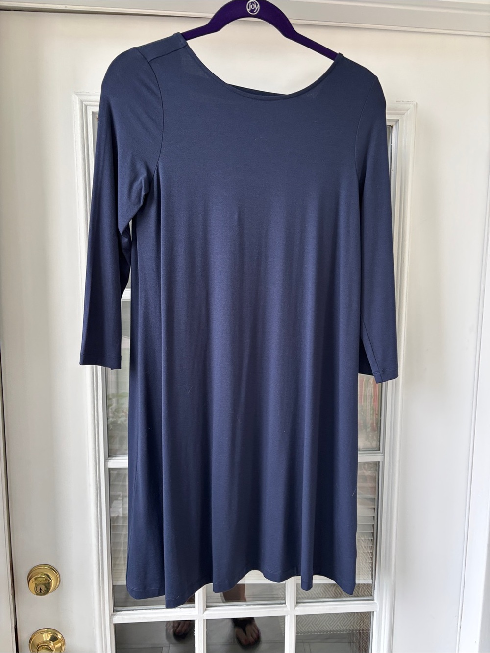 Lilly Pulitzer Ophelia Navy Blue Long Sleeve Shift Dress Size S